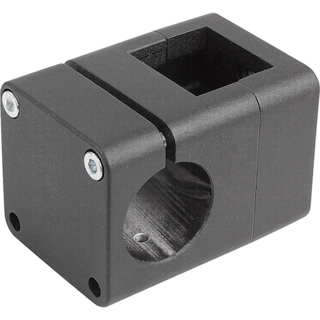 Kipp Tube Clamp 4-Way Flat For Linear Actuator Form:B, A=50, Type=50, Aluminum Blk, Comp:Steel K0497.5050